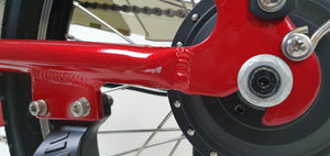 Discounted 20" Step-Over Folding Ebike | Leitner Tirol in RED with 10Ah battery - minor scratches, 2km on odo