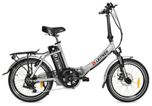 Load image into Gallery viewer, Discounted 20&quot; Step-Thru Folding Ebike  | Leitner Libelle | Black 10Ah battery - 4km on odo, minor scratch on crank arms