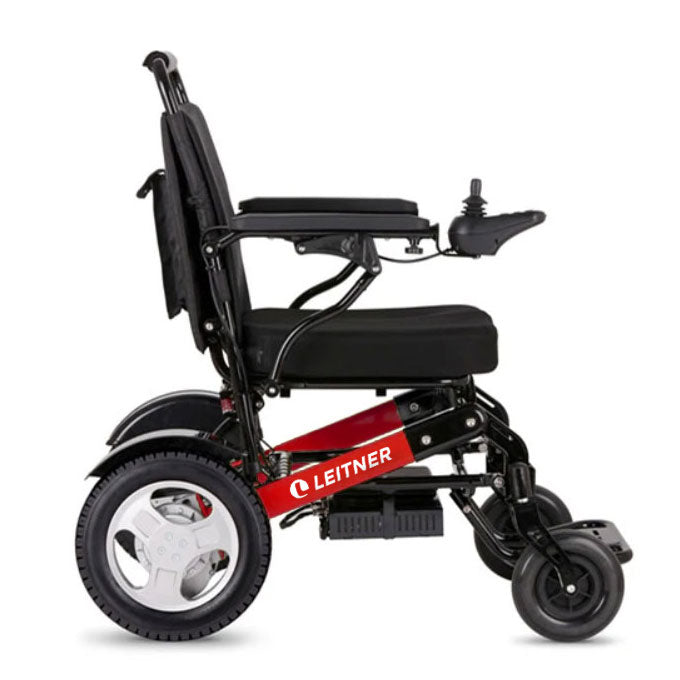 Discounted Light-Weight Folding Electric Wheelchair | Leitner BILLI - RED - scratches and signs of usage - One year warranty