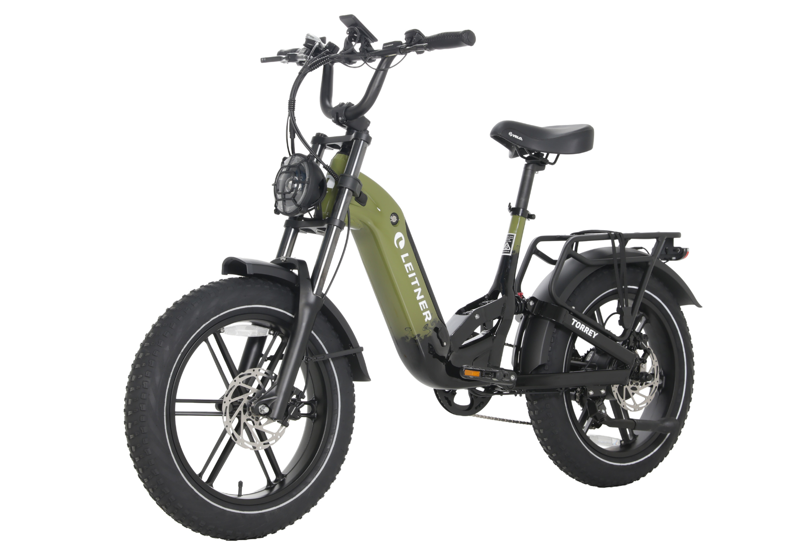 Leitner Torrey crank and pedal area, forest green