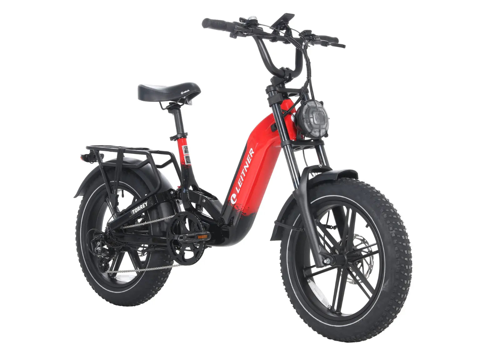 Leitner Torrey handlebar and display area, red