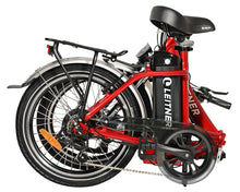Load image into Gallery viewer, Discounted 20&quot; Step-Thru Folding Ebike  | Leitner Libelle | Black 10Ah battery - 4km on odo, minor scratch on crank arms