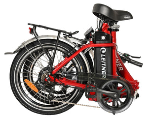 Discounted 20" Step-Thru Folding Ebike  | Leitner Libelle | Black 10Ah battery - 4km on odo, minor scratch on crank arms