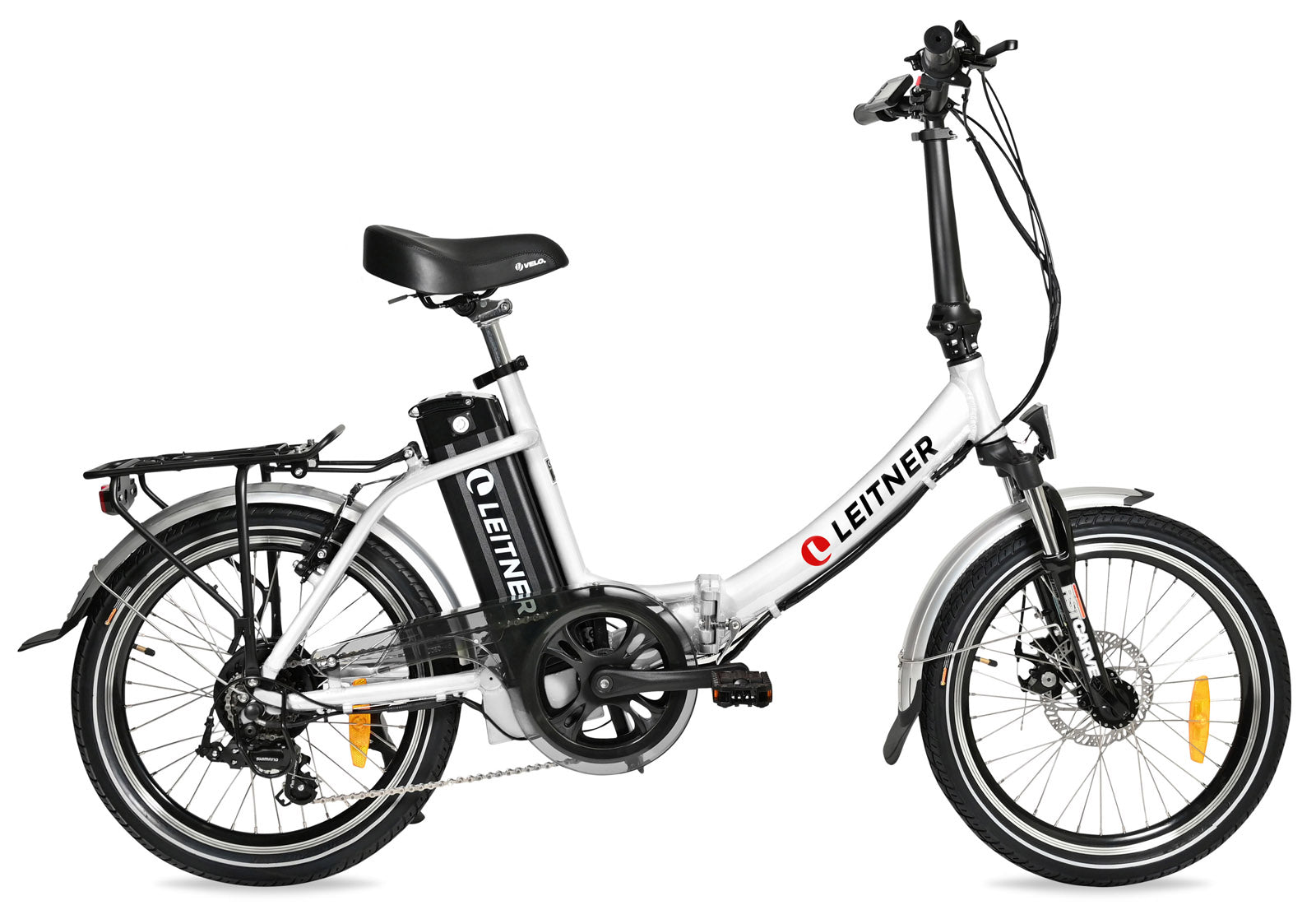 Leitner Libelle folding e-bike in white