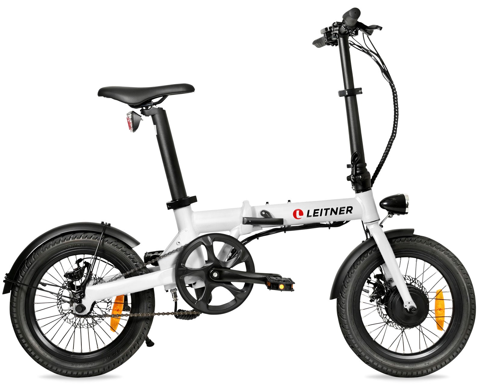 Leitner Aria folding e-bike in white