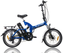Load image into Gallery viewer, Folding Electric Bike Leitner SuperT Blue